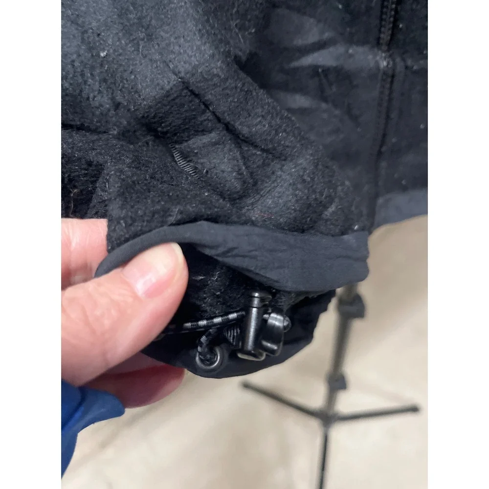 The North Face Black Fleece Jacket Full Zip Logo‎ Embroidered Women's Medium - Picture 2 of 5